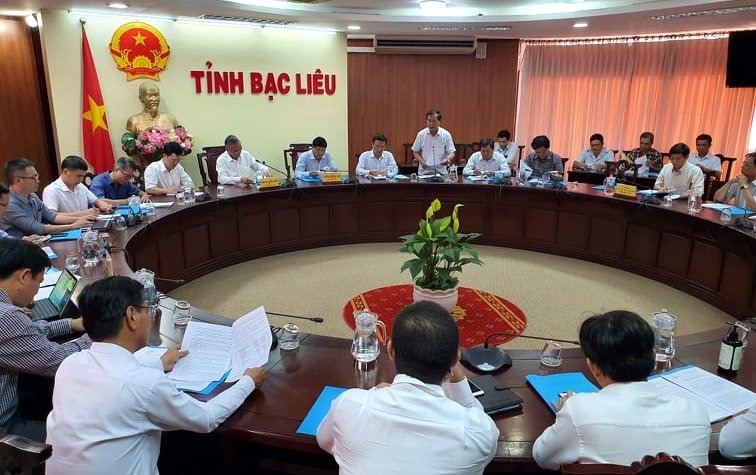 Thứ trưởng Bộ NNPTNT làm việc với lãnh đạo tỉnh Bạc Liêu (ảnh Nhật Hồ)