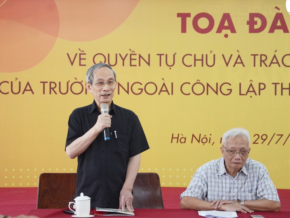 Tại tọa đàm về quyền tự chủ và trách nhiệm xã hội của các trường ngoài công lập theo Luật Giáo dục 2019 tổ chức ngày 29.7, lãnh đạo các trường tư thục thông tin sẽ lùi lịch tựu trường vì dịch COVID-19.