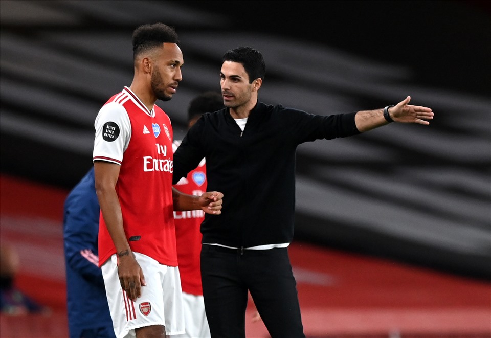 Arteta hy vọng chức vô địch FA Cup sẽ thuyết phục được Pierre-Emerick Aubameyang ở lại. Ảnh: PA Images