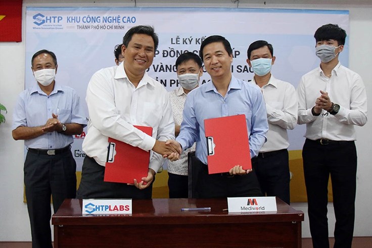 Khu Công nghệ cao chuyển giao công nghệ nano vàng dạng ngôi sao Khu Công nghệ cao chuyển giao công nghệ nano vàng dạng ngôi sao