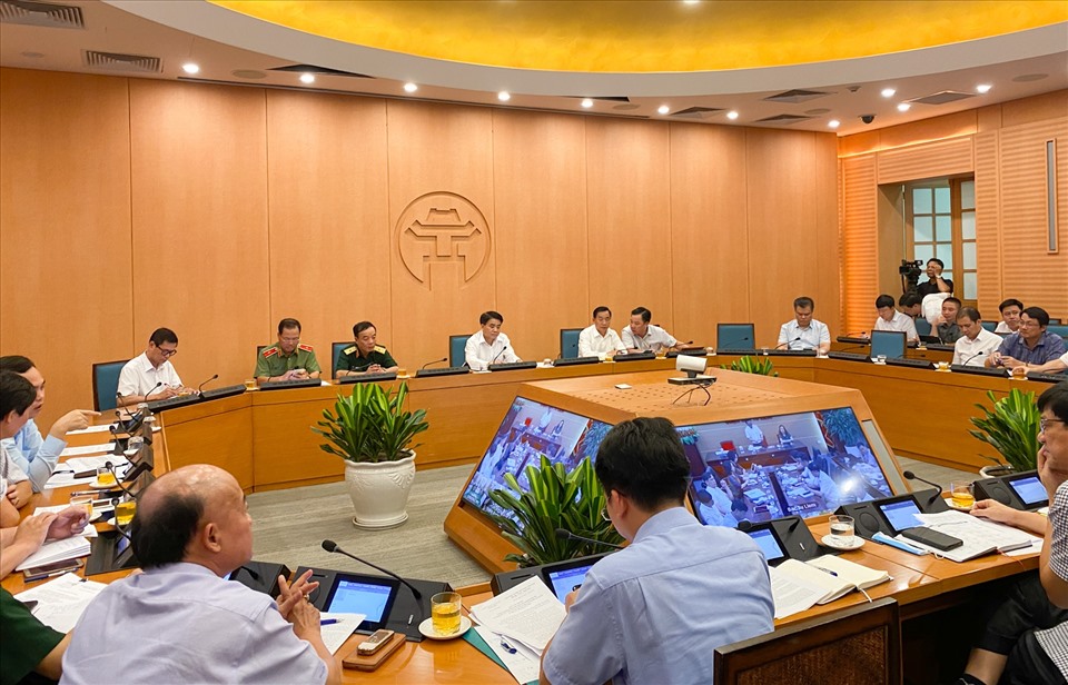 Cuộc họp Ban chỉ đạo phòng chống dịch COVID-19 chiều 31.7. Ảnh: Trung Nguyên