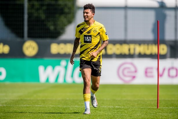 Jadon Sancho đang ở rất gần chiếc áo số 7 của Man United. Ảnh: Getty