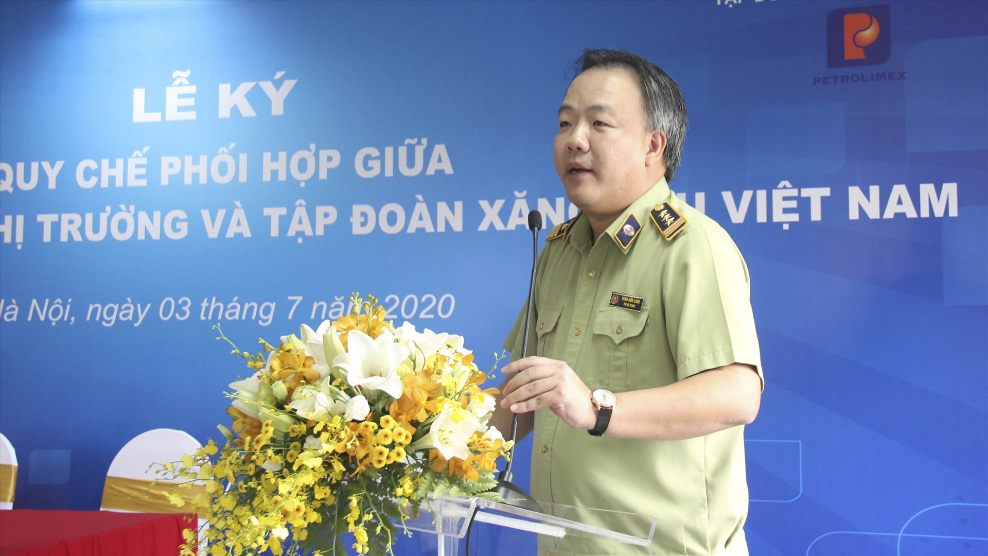 Trần Hữu Linh - Tổng cục trưởng Tổng cục quản lý thị trường khẳng định quy chế này sẽ được triển khai thiết thực và hiệu quả. Ảnh: C.Ngô