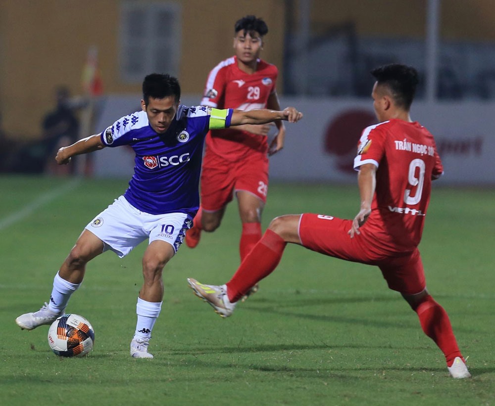 Hà Nội sẽ gặp nhiều khó khăn trước Viettel. Ảnh: VPF