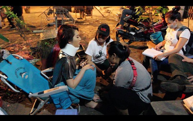 Thúy Ngân Gạo nếp gạo tẻ gặp chấn thương nặng khi quay phim Hải Đường trong gió. Ảnh: NSCC