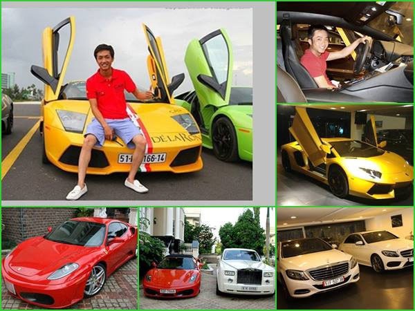 Cường Đô La xây dựng khu trưng bày xế hộp. Ảnh: Chụp màn hình, cắt từ clip