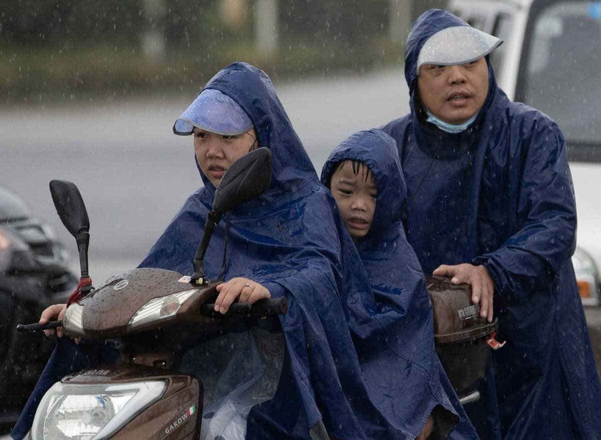 Mưa lớn gây ngập ở Vũ Hán. Ảnh: Tân Hoa Xã, China Daily