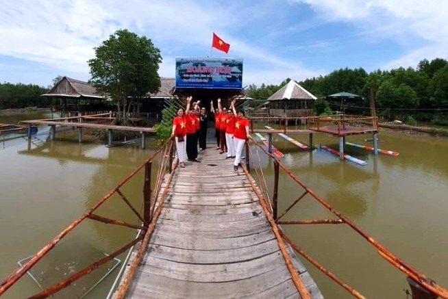 Điểm du lịch tại Đất Mũi, Cà Mau (ảnh Nhật Hồ)