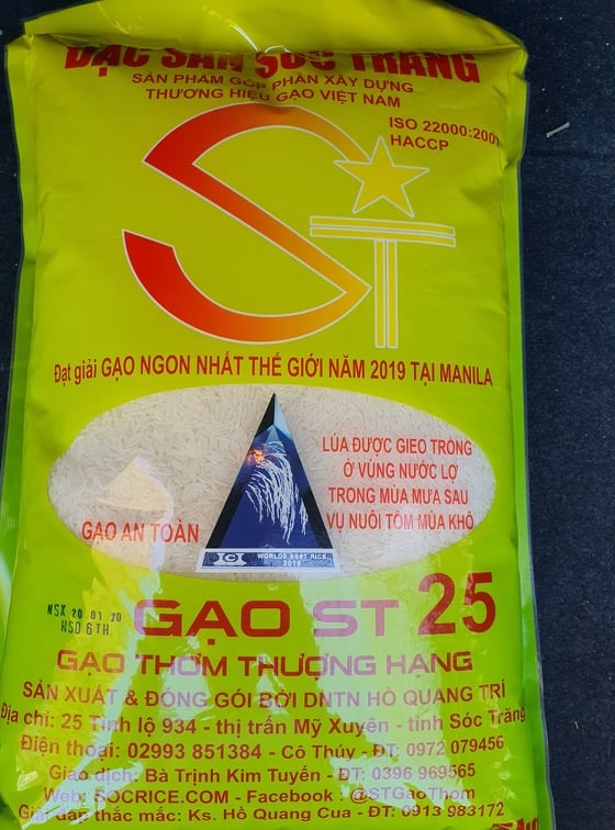 Gạo ST25 được công nhận gạo ngon nhất thế giới (ảnh Nhật Hồ)