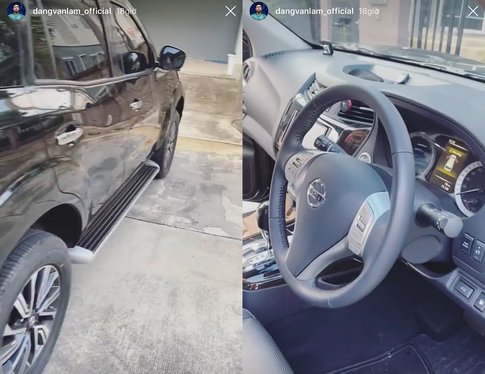 Chiếc Nissan Terra 7 được Văn Lâm chia sẻ trên trang cá nhân. Ảnh: IGNV