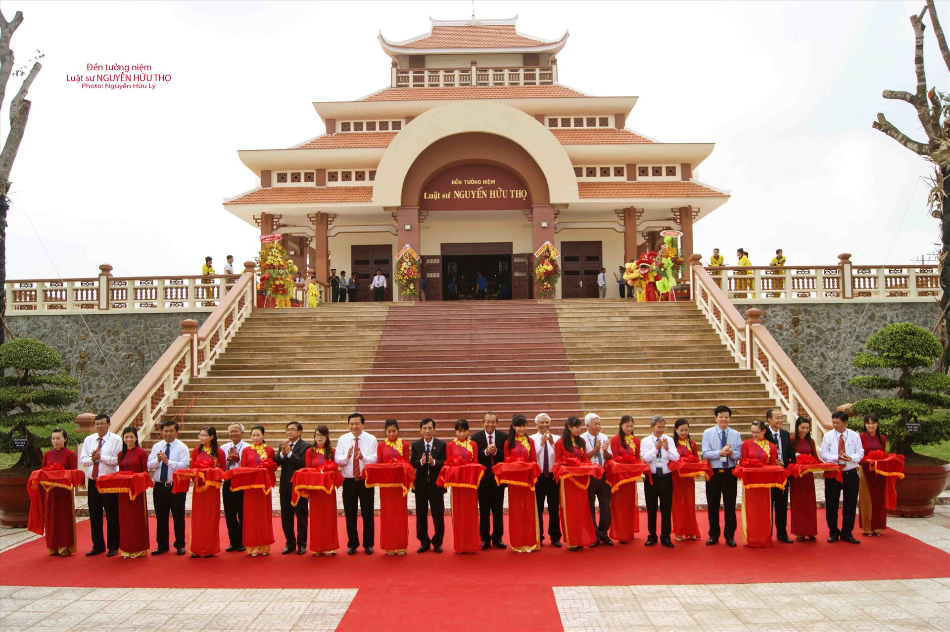 Đền thờ luật sư Nguyễn Hữu Thọ ở huyện Bến Lức, tỉnh Long An quê hương ông. Ảnh: Hữu Lý