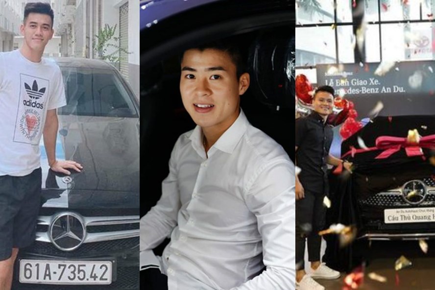 So xế hộp tiền tỉ của các cầu thủ bóng đá hot nhất tuyển Việt Nam so xe hop tien ti cua cac cau thu bong da hot nhat tuyen viet nam