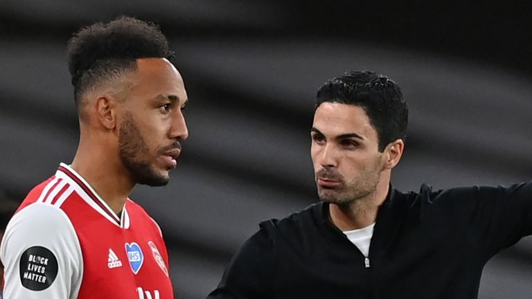 Arsenal sẽ trông chờ vào chân sút chủ lực Aubameyang. Ảnh: Sky Sports