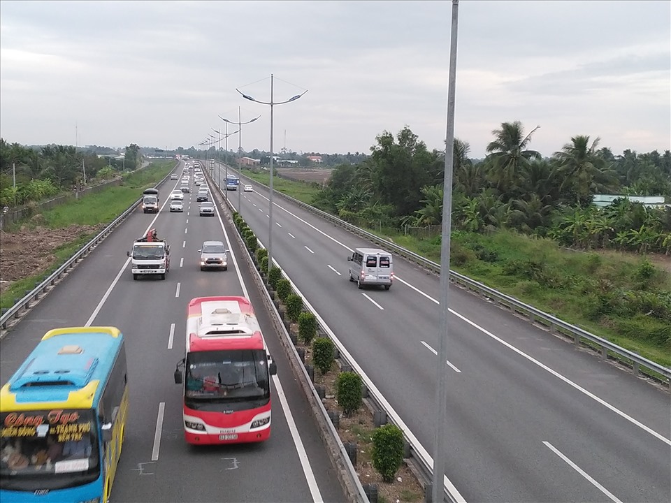 Tuyến cao tốc TP.HCM - Trung Lương đang tạm ngưng thu phí. Ảnh: K.Q