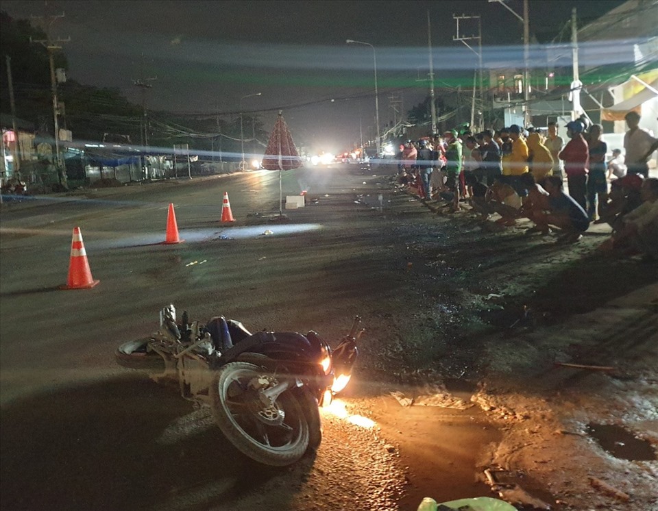 Hiện trường vụ tai nạn. Ảnh: Dương Bình