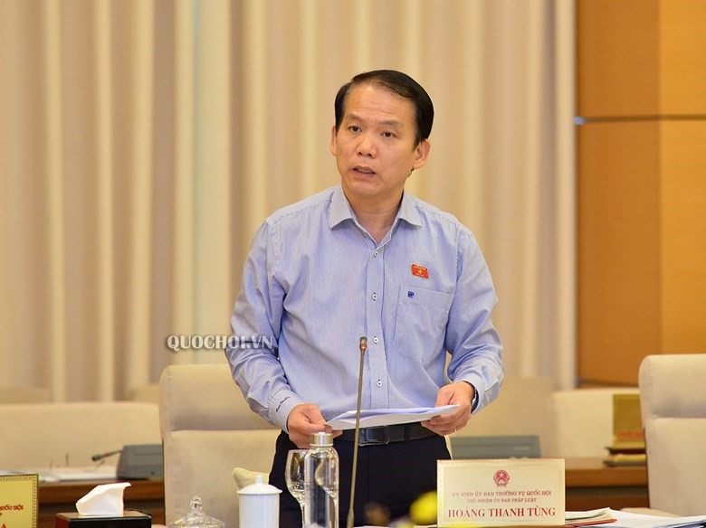 Chủ nhiệm Uỷ ban Pháp luật Hoàng Thanh Tùng. Ảnh Quochoi.vn