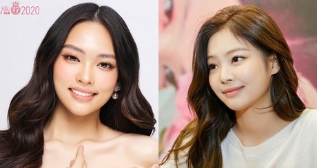 Lê Ngọc Trang bản sao của Jennie - Blackpink. Ảnh: SV, Cắt từ clip