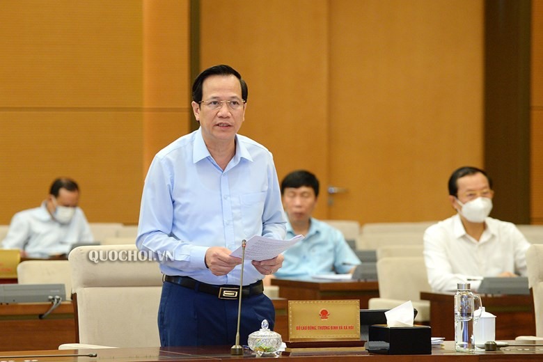 Bộ trưởng Bộ Lao động Thương binh và Xã hội Đào Ngọc Dung. Ảnh Quochoi.vn