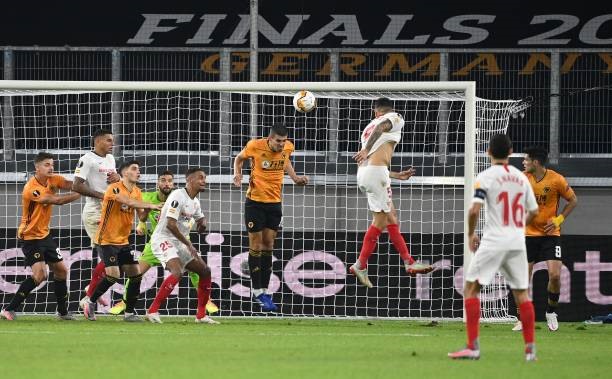 Bàn thắng duy nhất của đưa Sevilla vào bán kết. Ảnh: Getty