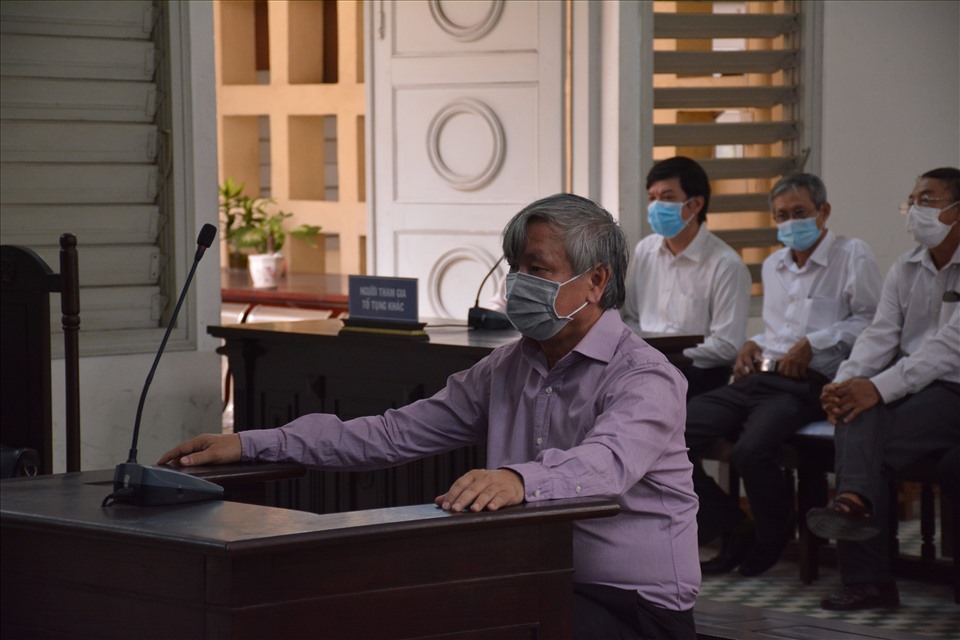 Bị cáo Lê Thanh Liêm tại phiên tòa. Ảnh: K.Q