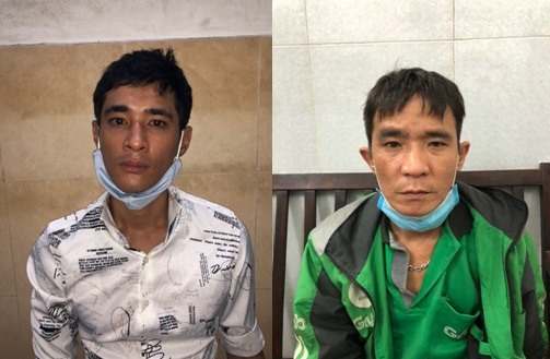 Đối tượng Tâm, Minh và đoản phá khóa xe. Ảnh: Công an cung cấp