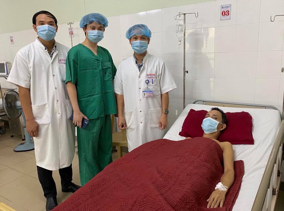 hiện, bệnh nhân tỉnh táo, không còn ho ra máu, sức khỏe ổn định sau ca can thiệp. Ảnh: BV cung cấp.