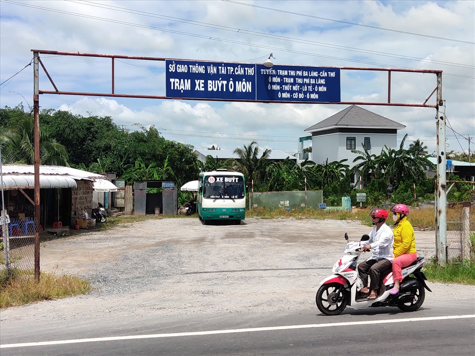 Trạm xe buyết quận Ô Môn Cần Thơ. Ảnh: Thành Nhân.