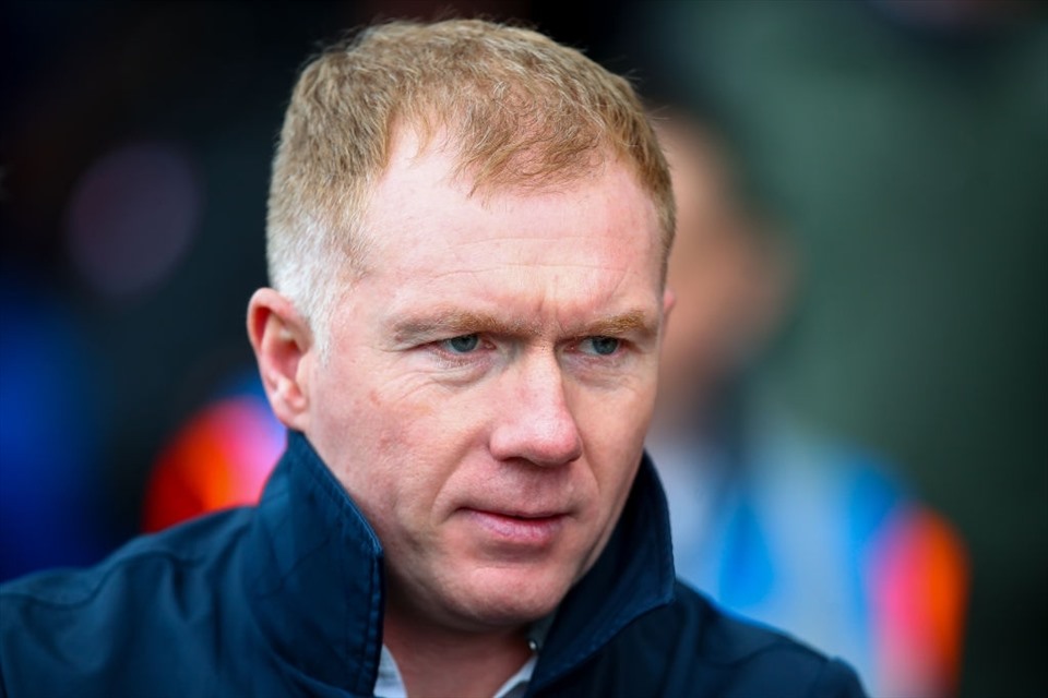 Paul Scholes thất vọng khi Man United thua trận. Ảnh: Getty