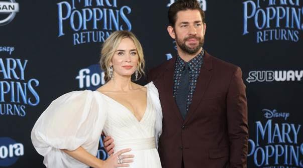 Tài tử John Krasinski và Emily Blunt. Ảnh: CGV
