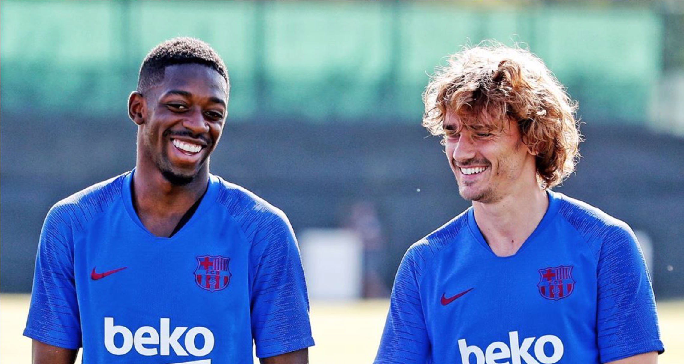 Ông Bartomeu vẫn tin vào Ousmane Dembele và Antoine Griezmann. Ảnh: Getty Images