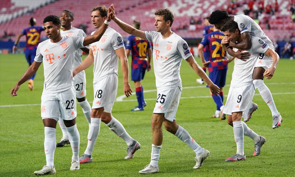 Bayern Munich nhẹ nhàng hạ Barca 8-2. Ảnh: Getty.
