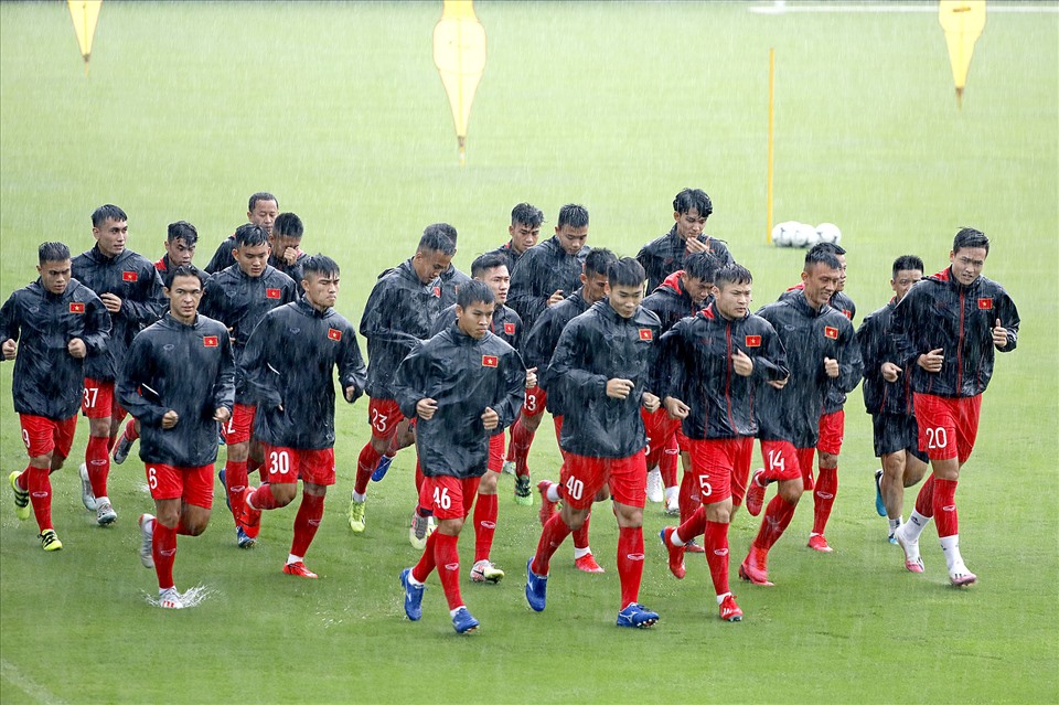 Các cầu thủ U22 Việt Nam. Ảnh: Minh Hoàng