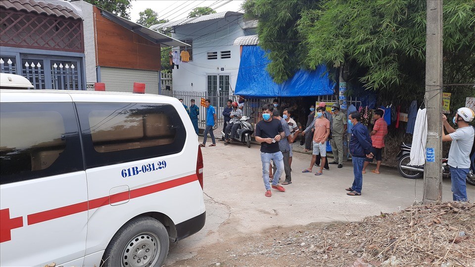 Khu vực nhà trọ xảy ra vụ chết người. Ảnh: Đình Trọng Khu vực nhà trọ xảy ra vụ chết người. Ảnh: Đình Trọng
