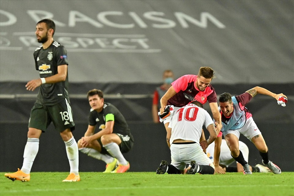 Sevilla đã hạ Man United ở bán kết. Ảnh: Getty.