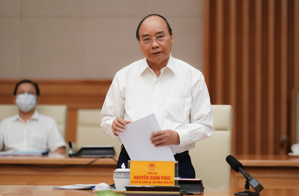 Thủ tướng phát biểu tại buổi làm việc. Ảnh: VGP/Quang Hiếu