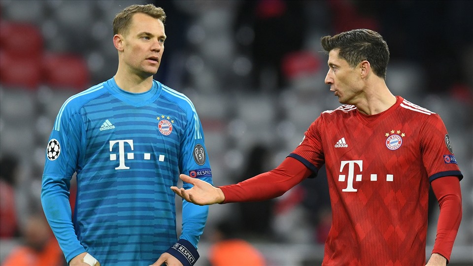 Neuer và Lewy đã toại nguyện. Ảnh: Getty.