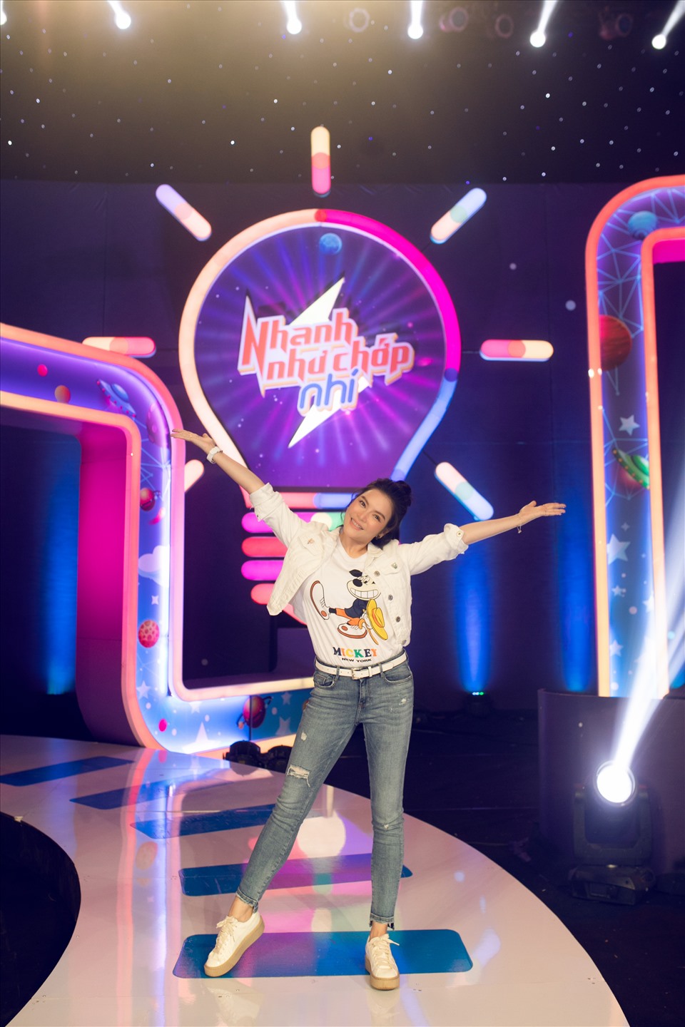Lý Nhã Kỳ cho biết, tham gia chương trình gameshow mang lại cho cô nhiều trải nghiệm thú vị. Ảnh: Linh Phạm.