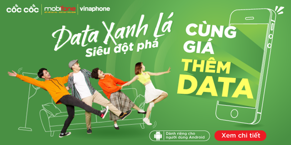 Cốc Cốc cùng Vinaphone, MobiFone ra mắt gói cước 3G/4G với các ưu đãi Cốc Cốc cùng Vinaphone, MobiFone ra mắt gói cước 3G/4G với các ưu đãi