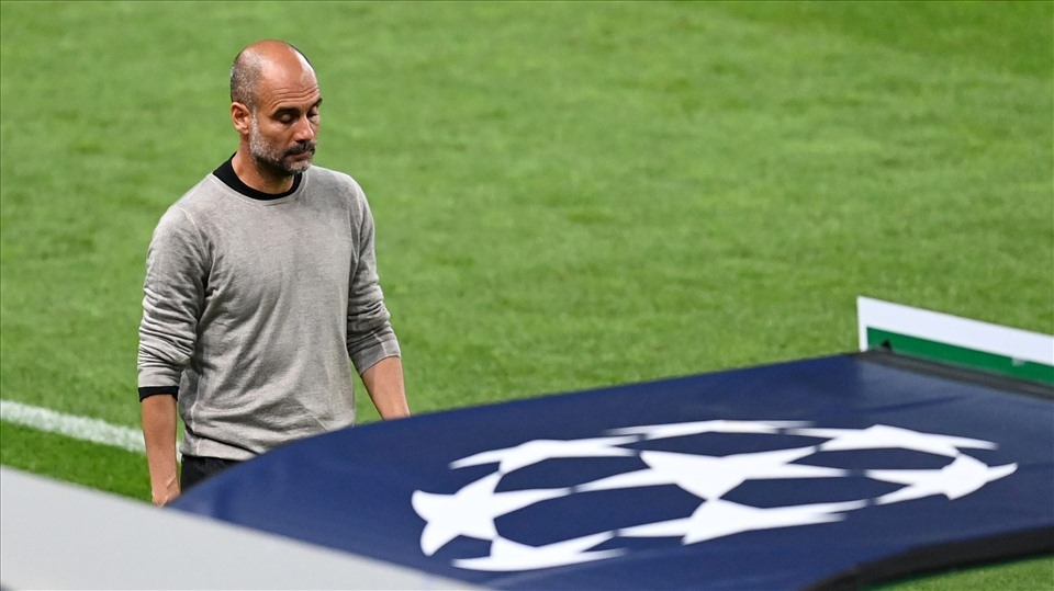 Pep lại thất bại ở Champions League. Ảnh: Getty.