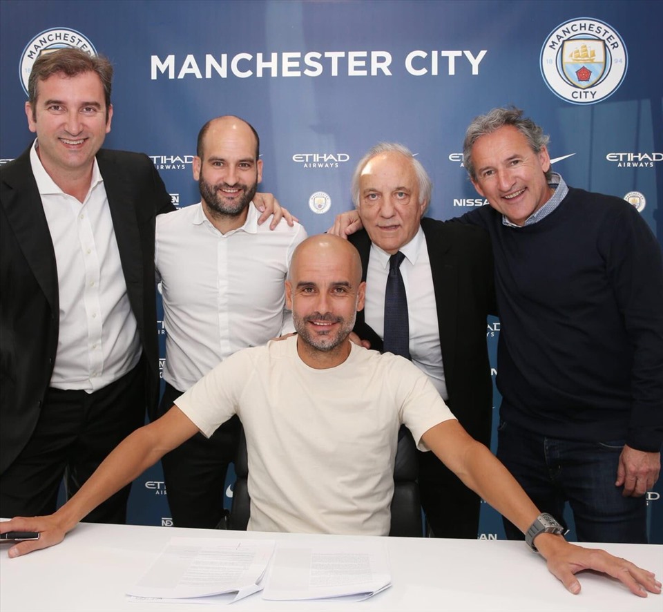 Soriano (trái) và Pep (giữa). Ảnh: Getty.
