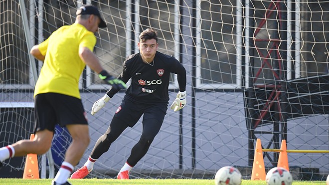 Thủ môn Đặng Văn Lâm sẽ có cơ hội trải nghiệm công nghệ VAR tại Thai League. Ảnh: Muangthong United