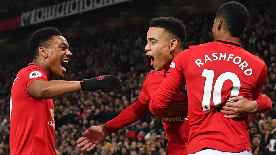 Bộ ba tấn công của Man United không thể hiện được sự sắc sảo ở thời điểm quyết định. Ảnh: Getty Images