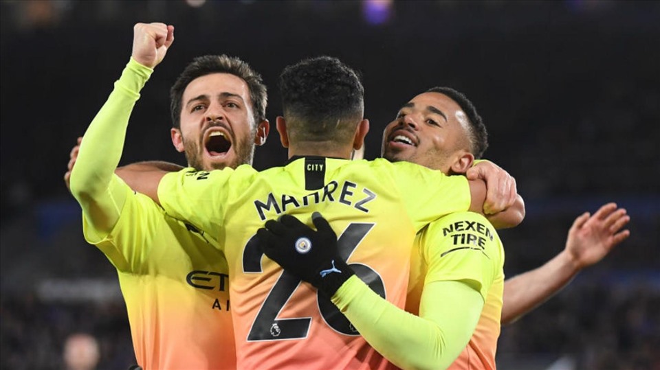 Man City sẽ “hy sinh” Bernardo Silva, Riyad Mahrez, Gabriel Jesus vì Messi? Ảnh: Getty Images