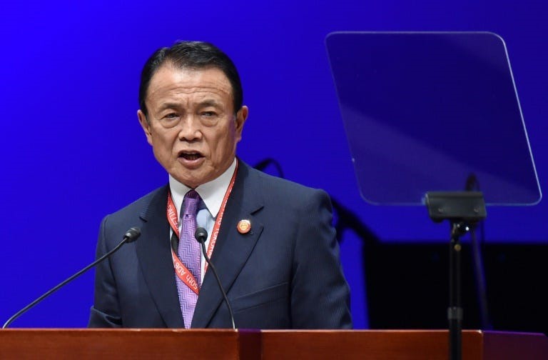 Ông Taro Aso. Ảnh: AFP