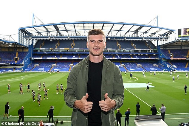 Timo Werner là cú đấm đau đớn của Chelsea dành cho Liverpool. Ảnh: Getty.
