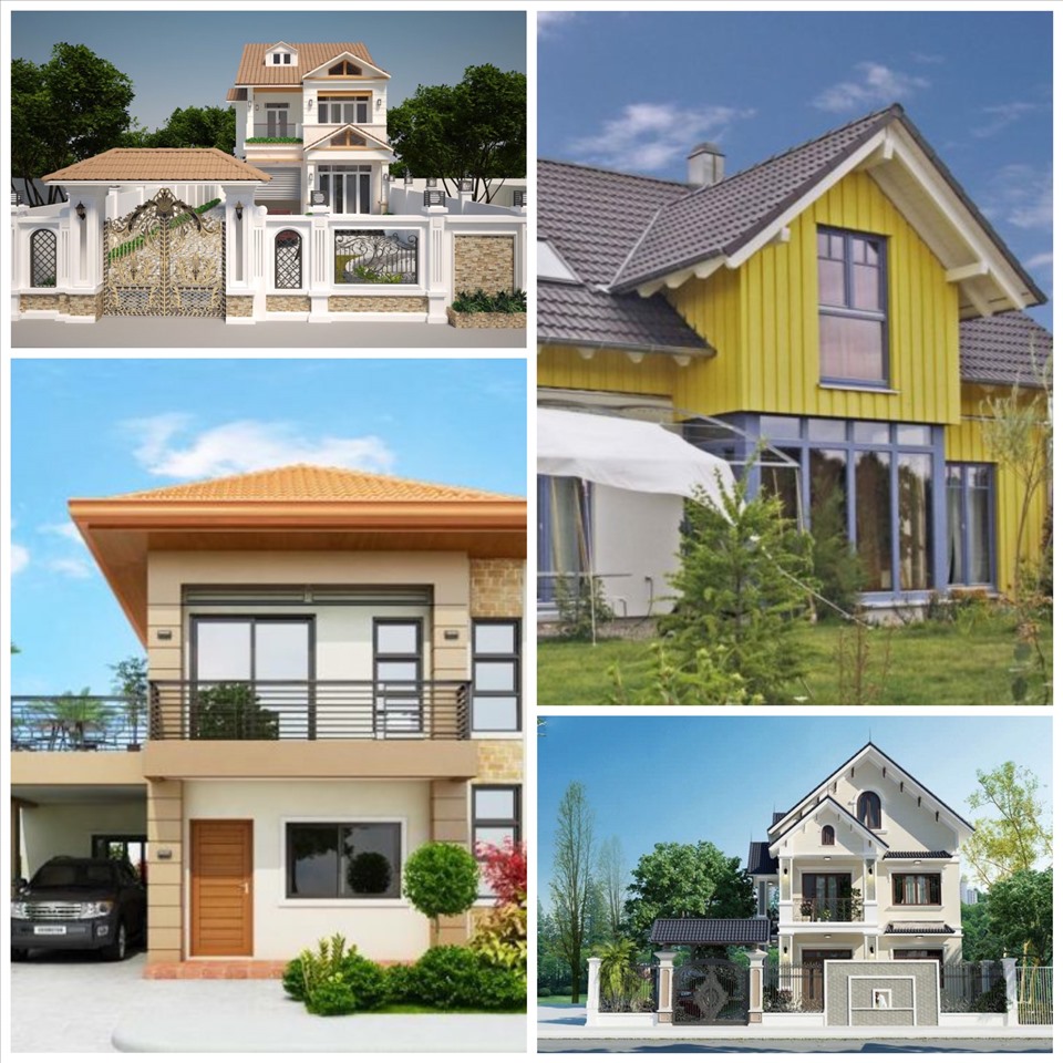 Kiểu mái thái đa số được sử dụng ở những kiểu nhà 1, 2 hoặc 3 tầng. Đồ họa: Phương Duy