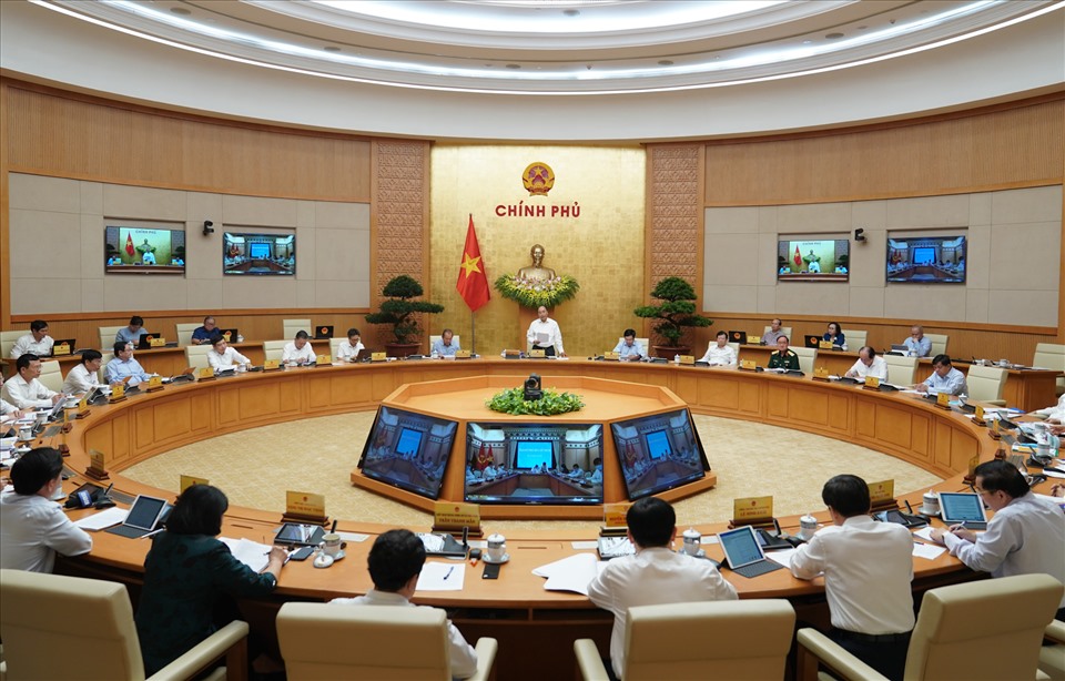 Toàn cảnh cuộc họp. Ảnh VGP