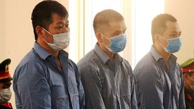 Ba bị cáo bị tuyên án tử trong vụ án vận chuyển ma túy. Ảnh: Công an cung cấp