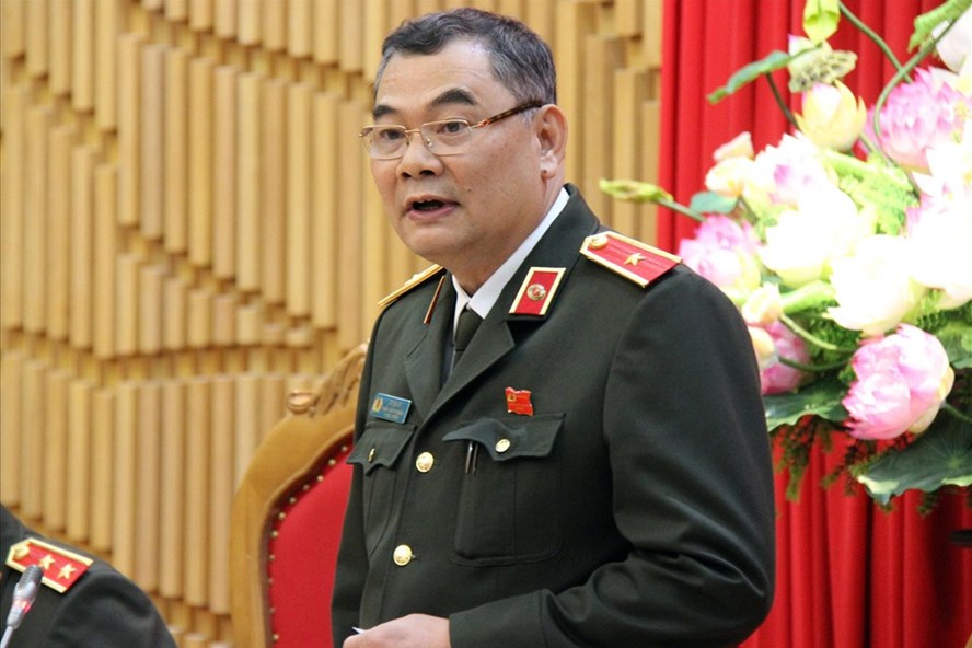 Thiếu tướng Tô Ân Xô - Chánh Văn phòng Bộ Công an. Ảnh: H.Lam.