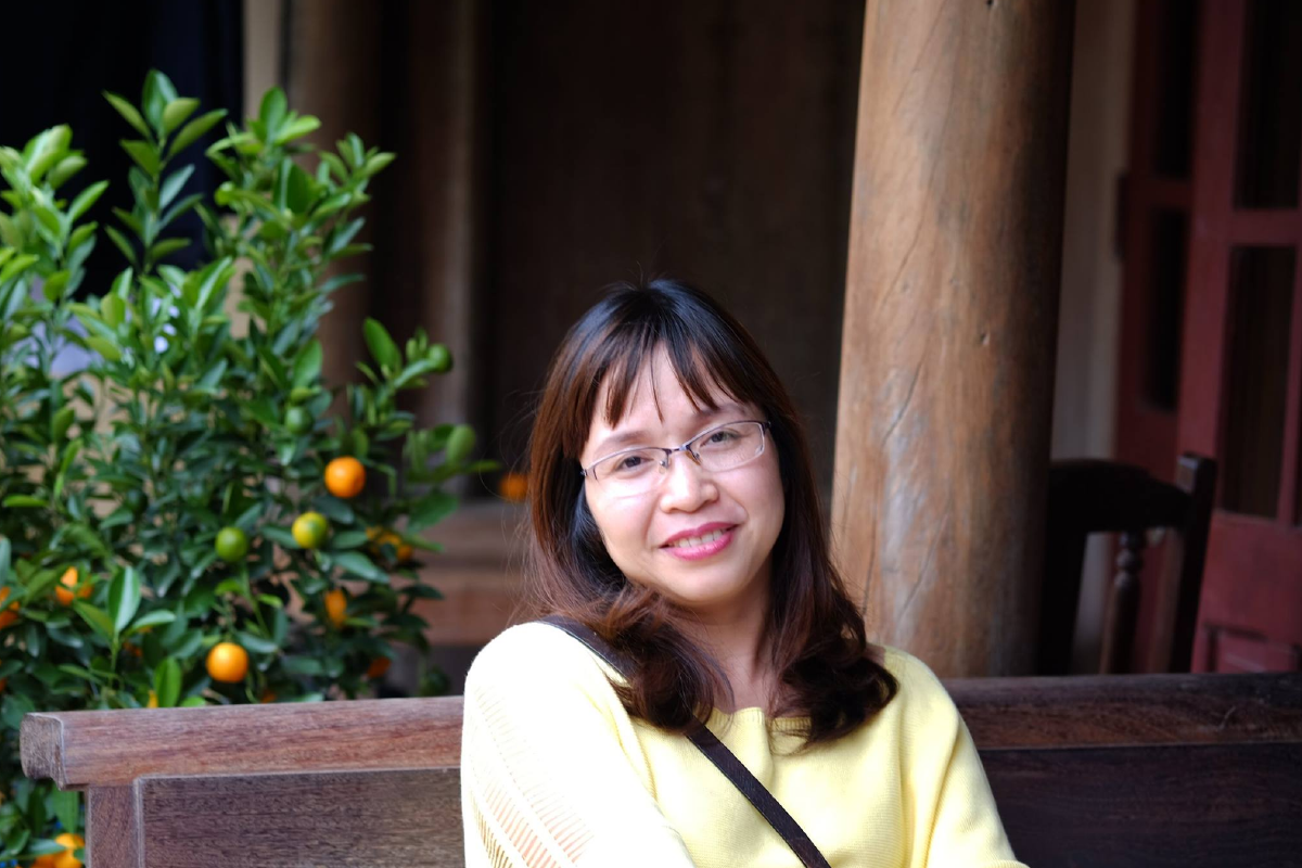 Cô Đỗ Khánh Phượng cũng là phụ huynh có con là học sinh cuối cấp.